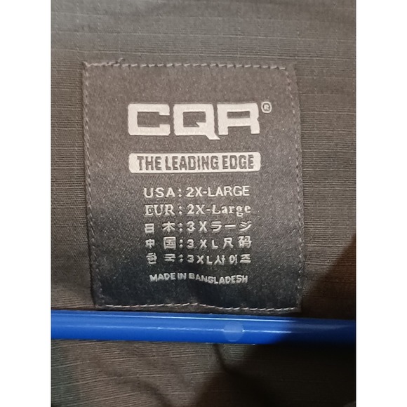 CQR the Leading Edge long sleeve plaid button‎ up 100% cotton 2XL NWT - Picture 3 of 3